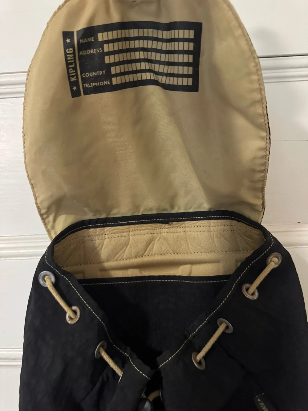 Kipling Sport Black Nylon Backpack